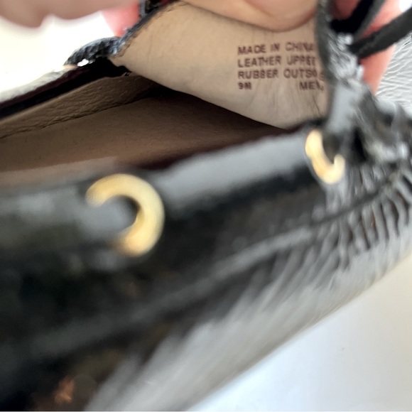 Michael Kors Black Patent Leather Loafer Driving Shoes Size 9 - Picture 12 of 12